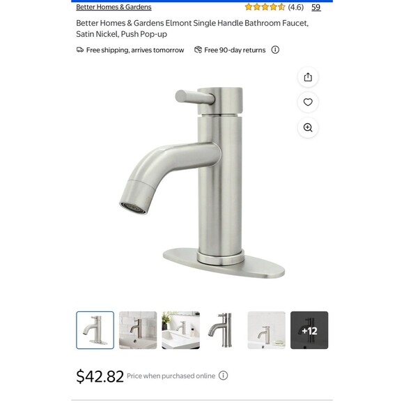 Nwt bathroom single whole bathroom faucet - Picture 4 of 4